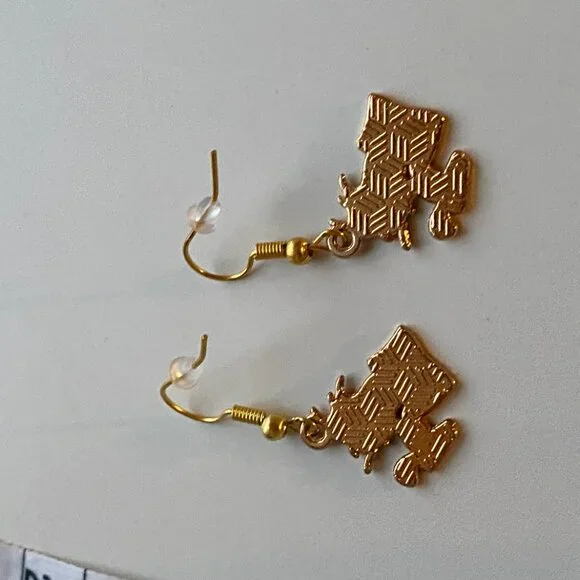 Handmade Woodstock Earrings STAINLESS STEEL Peanuts Snoopy - Picture 9 of 12